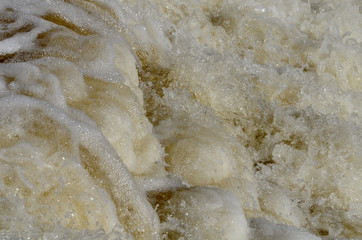 Frozen waterfalls in winter 