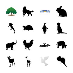 icon Animal with securty, background, halloween, nature and festival