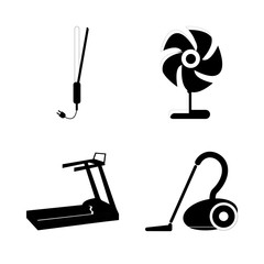 icon Electronic with hair salon, fashion, cold, treadmill and home