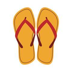 Flip flops sandals vector illustration graphic design