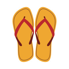 Flip flops sandals vector illustration graphic design
