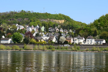 Blick über den Rhein auf Linz