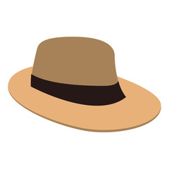 Summer hat isolated vector illustration graphic design