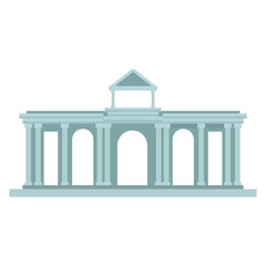 Greek temple building vector illustration graphic design