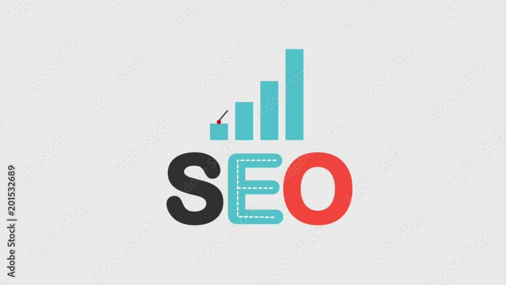 Poster seo text and statistic graph diagram animation hd