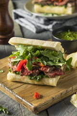 Homemade Beef Steak Sandwich