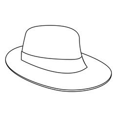 Summer hat isolated vector illustration graphic design
