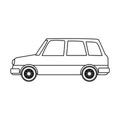 Old car vehicle vector illustration graphic design