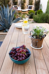 Picnik table backyard summertime lunch