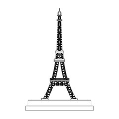Eiffel tower monument vector illustration graphic design