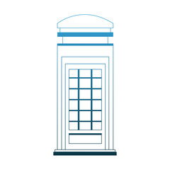 London telephone cabin vector illustration graphic design