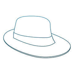Summer hat isolated vector illustration graphic design
