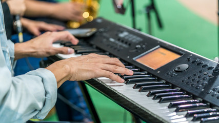  Musician playing piano 