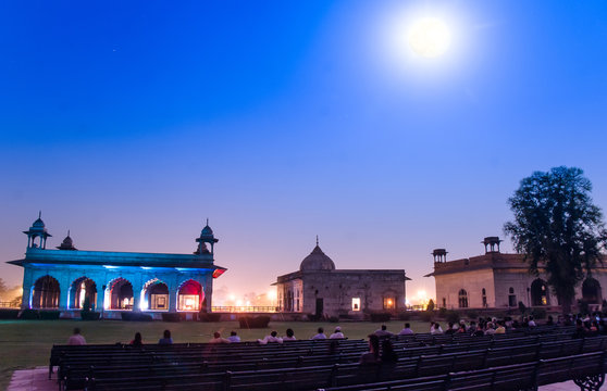 Light and Sound Show at Red Fort (Lal Quila) in Delhi , India