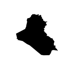 map of Iraq. vector illustration - obrazy, fototapety, plakaty