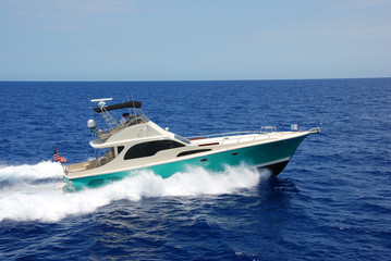 Fototapeta na wymiar Sport Fishing Yacht