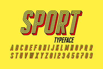 Retro style 3d font © piai