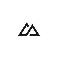 S logo icon monogram for mountain