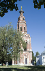 Bronnitskaya bell tower. Cathedral complex of Archangel Michael. City Bronnitsy