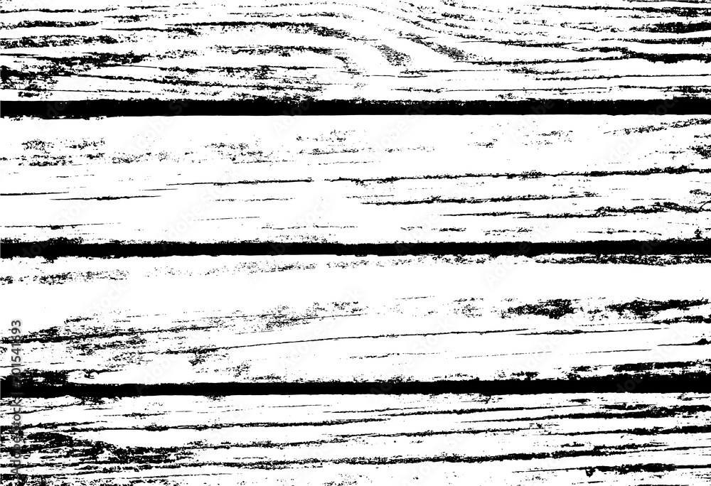 Sticker Wooden planks texture in monochrome palette. Distressed timber floor surface.