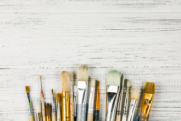Fototapeta premium Artist's brush. It can be used for design, websites, interior, background, texture creation, use of graphic editors and illustrations