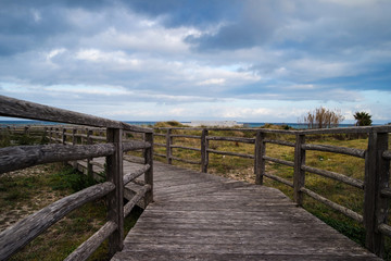 Fototapeta na wymiar Landscape in salento - Steccato di legno