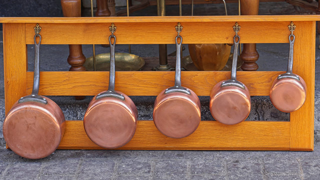 Copper pots