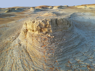 Dried lacustrine bottom and remnants of ancient lake chad close to Faya Largeau oasis   © robnaw