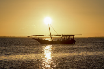 Zanzibar beach sunset