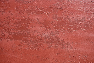 abstract background of old red paint on the metal surface contrast
