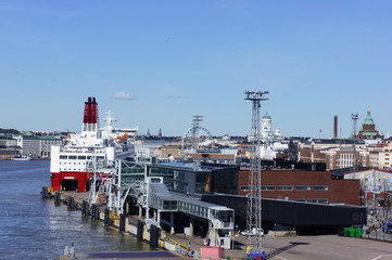 Berth in the port of Helsinki
