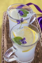 fresh vitamin lemon drink close