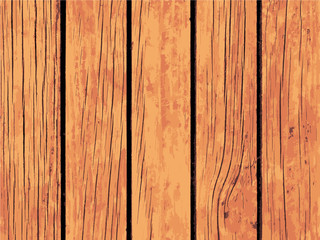 Vector texture of beige wooden board. Distressed timber traced background.