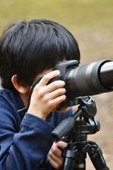 少年のカメラマン