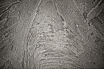 Texturized grey putty. Vintage or grungy background of venetian stucco texture as pattern wall.