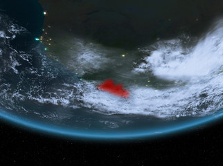 Liberia at night