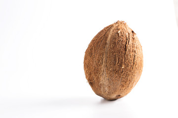 Coconut on a white background.