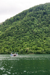 Fototapeta na wymiar Beautiful lake and nature. Travel and tourisam concept.