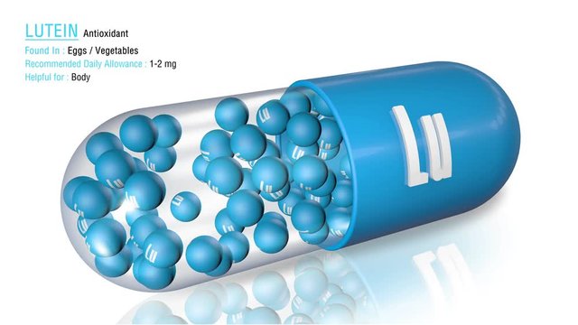 Lutein - Animated Antioxidant Capsule Concept