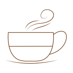 Outline coffee symbol
