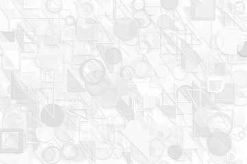 Black & white backgroud with gray random shapes, for graphic design. Brushed, circle, color & cover.