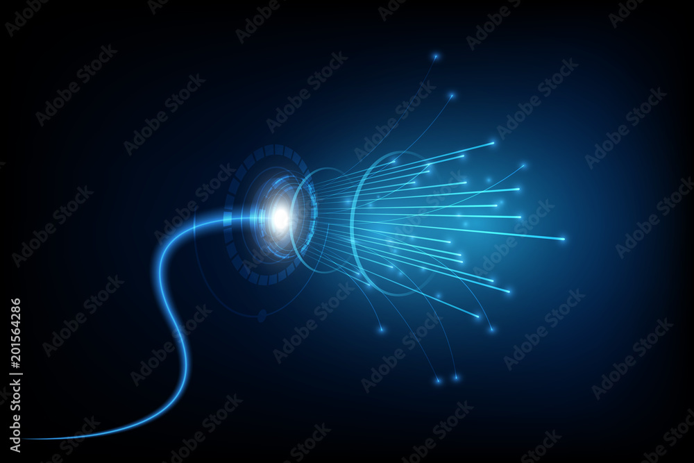 Poster connection line on networking telecommunication concept background