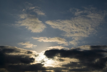 空　雲　夕暮れ　素材