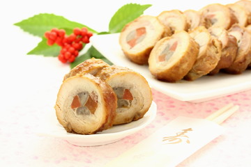 鶏肉の野菜巻き