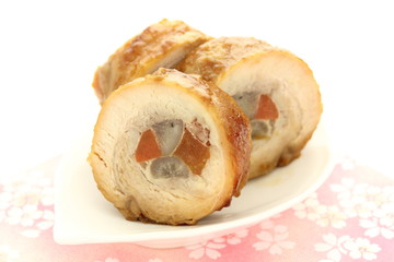 鶏肉の野菜巻き