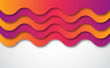 Vector Template Abstract background with curved lines and shadow. colorful background and websites design. illustration