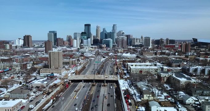 Aerial Shot - Minneapolis - 4K