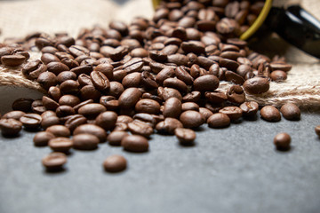 coffee bean fragrant brown roast Cup of morning Breakfast crisp