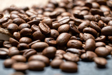 coffee bean fragrant brown roast Cup of morning Breakfast crisp