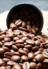 coffee bean fragrant brown roast Cup of morning Breakfast crisp